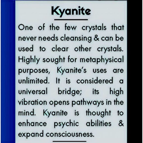 Kyanite Sterling Silver Ring Size 7 - Picture 7 of 9